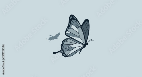 A calming, light blue background evokes feelings of peace and tranquility. Ideal for website design, marketing materials, or social media content requ