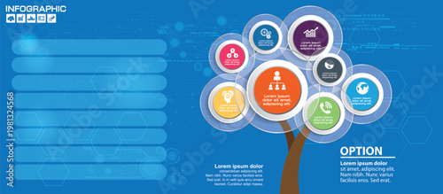 business growth options and investment choices flat design vector illustration