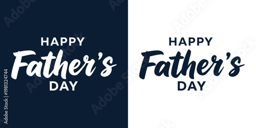 Happy father's day typography a dual toned celebration of parenthood and love