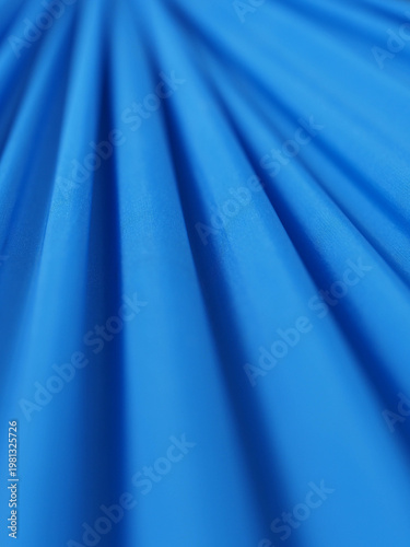 Blue Fabric with Straight Fold Lines