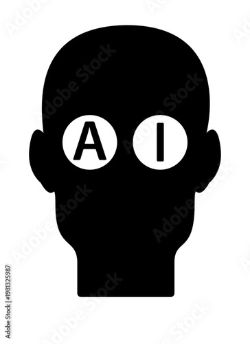 AI face icon