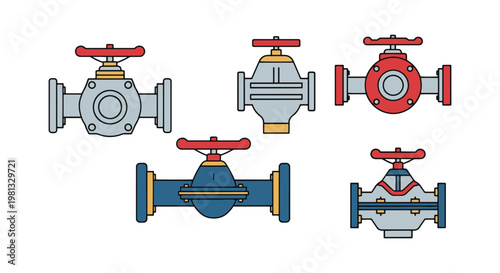 Gas pipeline regulator Line clean abstract color pattern