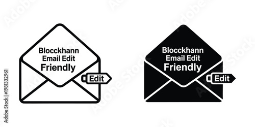 Comparing friendly and formal email editing icons from blocckhann
