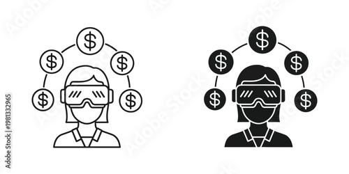 Virtual reality users interacting with digital currency networks differently