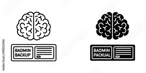 Contrast between brain backup and brain packual concepts in admin interface design
