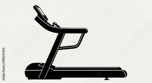 Modern Treadmill Machine for Cardio Exercise and Fitness.