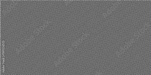 Black polka dots seamless pattern on white background. Halftone minimalist abstract wall in diagonal lines.