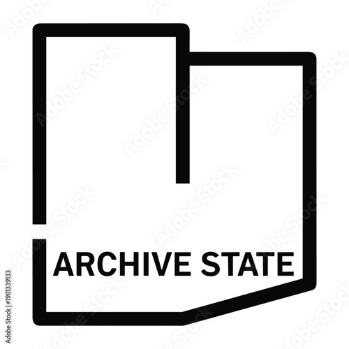 Abstract archive state geometric form