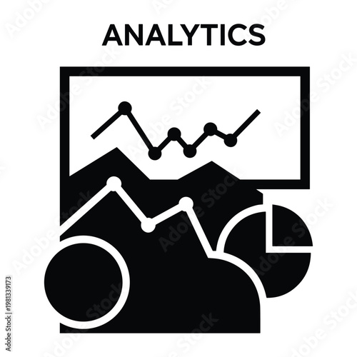 Analytics dashboard with charts and graphs