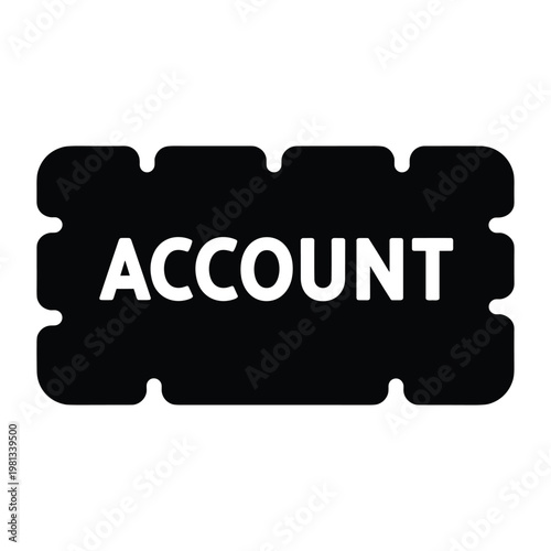 Account label badge icon for digital user identity management