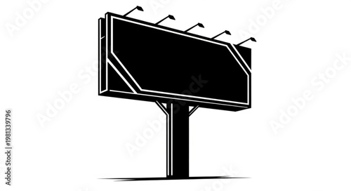 Blank Billboard Signage for Advertising and Promotion.