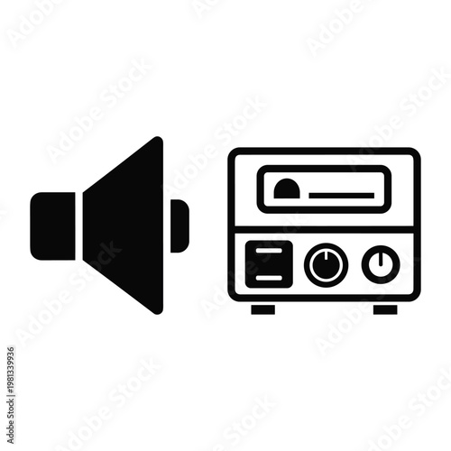 Audio speaker and control console for sound system and media output