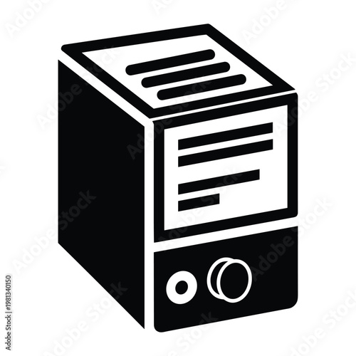 Server rack icon with status indicators