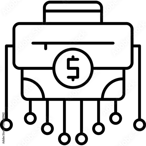 Portfolio Diversification Outline Icon