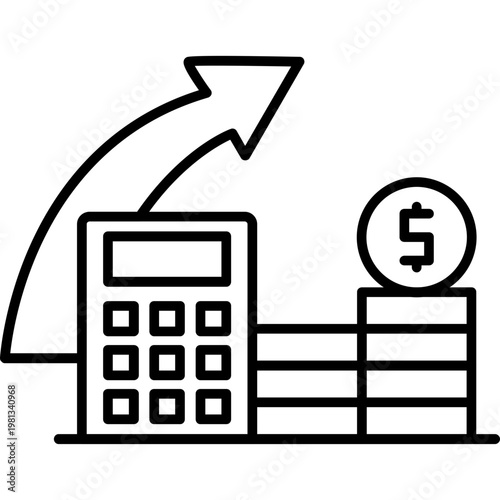 Financial Planning Outline Icon