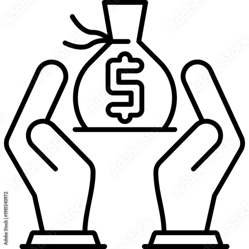 Smart Savings Outline Icon