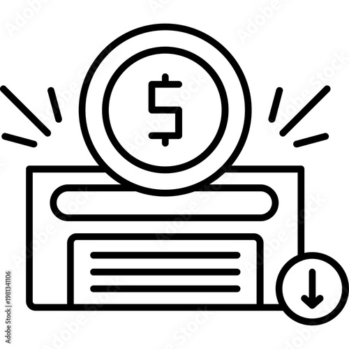 Deposit Account Outline Icon