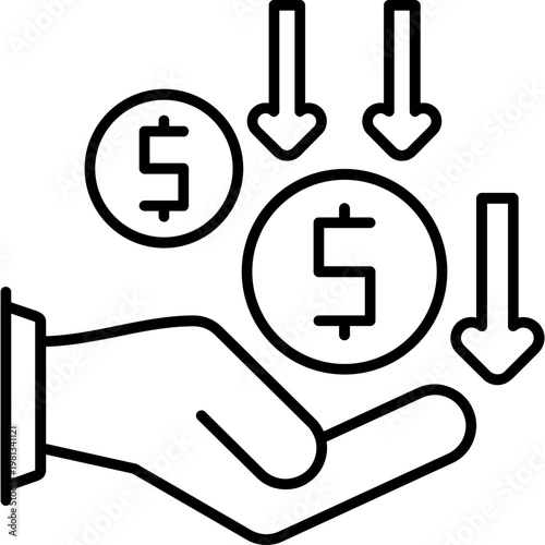 Automatic Income Outline Icon