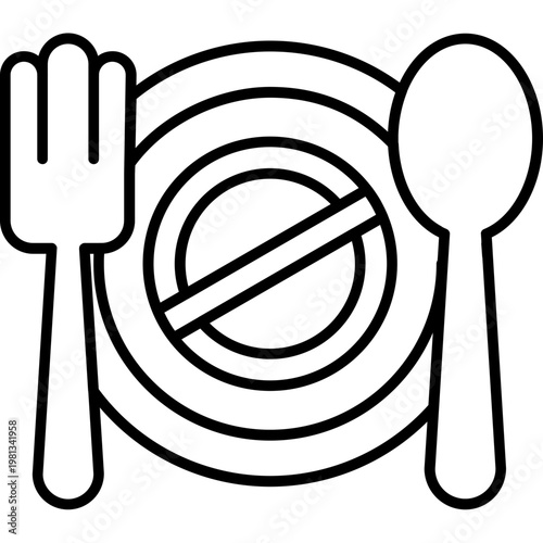 Meal Planner Outline Icon