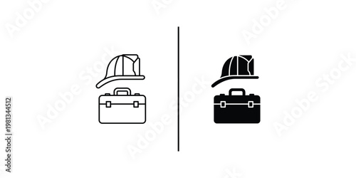 Contrast between traditional and modern firefighter tools and representation