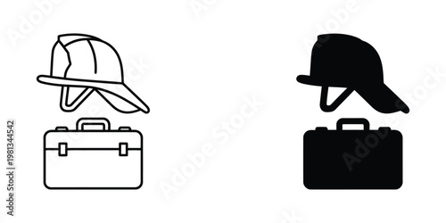 Contrast between a firefighter and a business executive with their respective tools