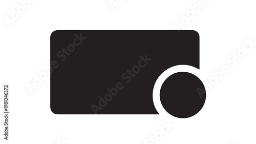 Speech Bubble Icon Black Minimal Chat Message Symbol Communication Concept Isolated on White