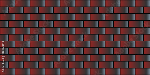 Seamless red and black brick wall texture pattern background