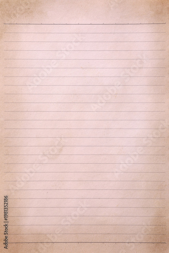 Old grunge weathered notebook sheet texture