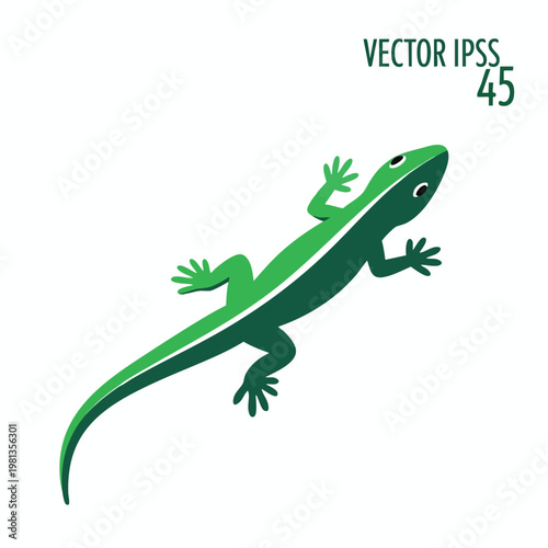 Colorful Cartoon Lizard Illustration for Nature and Wildlife Designs