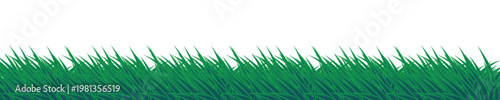 Vector green grass: natural, organic, bio, eco label and shape on white background