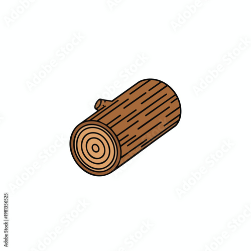 Close up of a Rustic Wooden Log for Natural Woodwork and Craft Projects