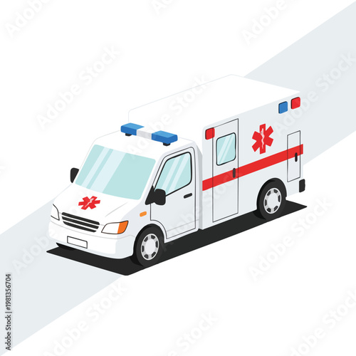 Modern Ambulance Vehicle for Emergency Medical Services