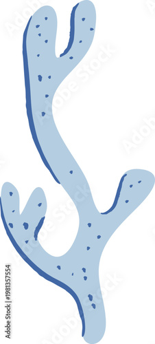 Coral Branch Abstract