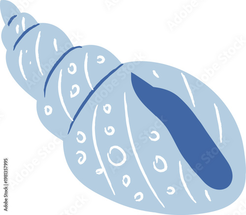 Seashell Spiral Abstract