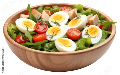 PNG Salad bowl egg tomato.