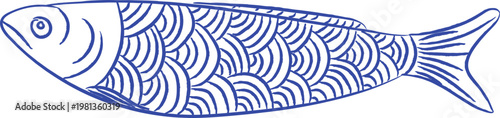 Sardine Hand Drawn Sketch