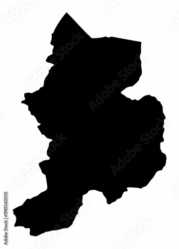 Glarus Canton silhouette map