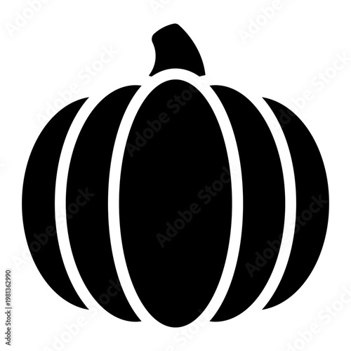pumpkin glyph icon. autumn vegetable. seasonal meal. farm harvest.