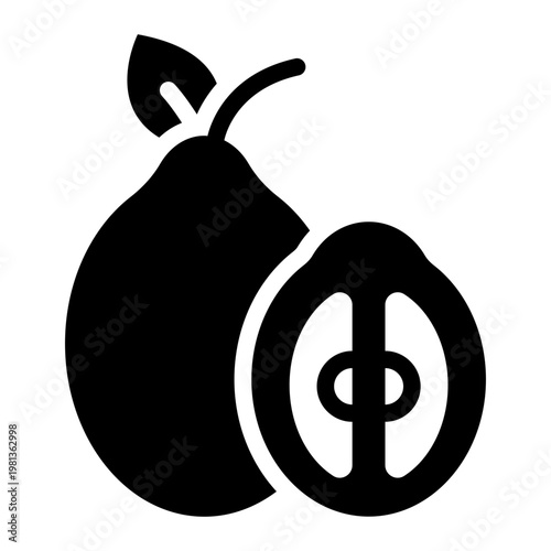 pomelo fruit glyph icon. citrus produce. healthy food. harvest table.