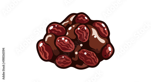 Delicious Chocolate Raisin Cluster Candy Treat