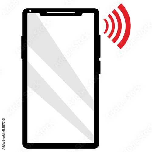 Mobile phone with red ring icon (2)