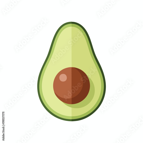 Fresh and Juicy Avocado Halved for Healthy Eating and Cooking