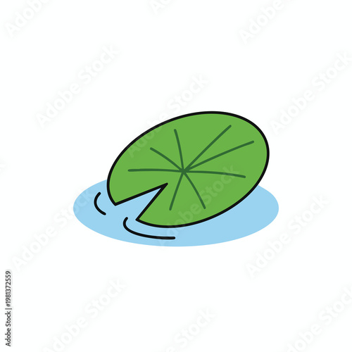 Peaceful Water Lily Floating on a Calm Pond Scene