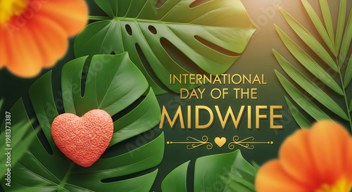 International day of the midwife floral tribute to caregivers