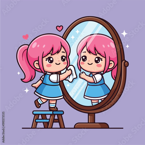 Little Girl Wiping Face.