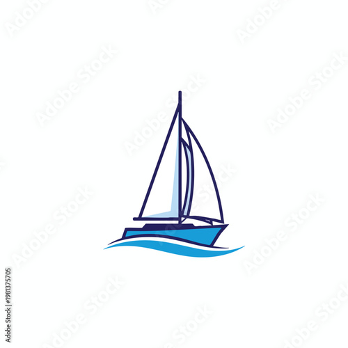 Serene Sailboat on Calm Waters in Peaceful Marine Setting