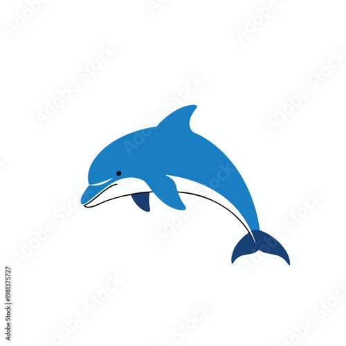 Playful Dolphin Jumping Out of the Water in a Sunny Ocean Scene