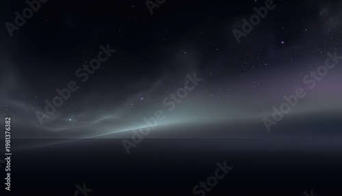 Glowing light streaks across a dark night sky with stars visible