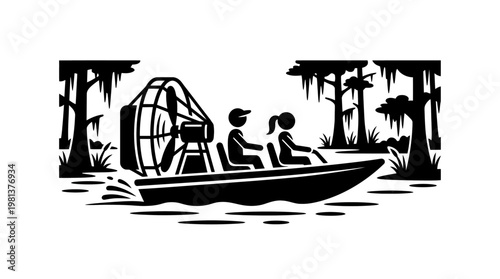 Airboat Adventure in a Swampy Environment