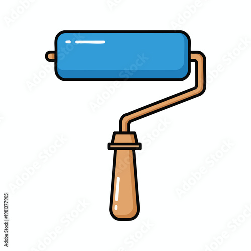 Close up of a Paint Roller for Home Improvement Projects